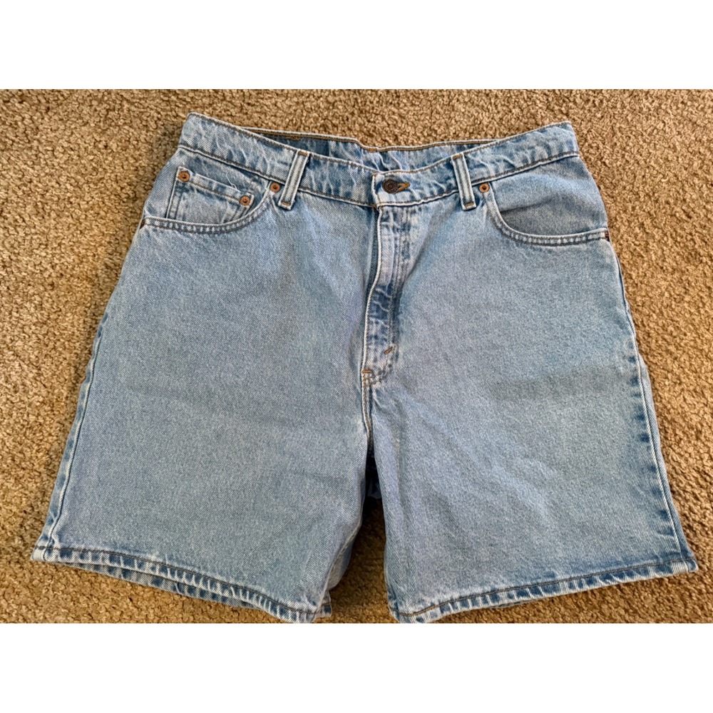 Vintage Levi's Relaxed Fit 551 Denim Jean Shorts Light Wash